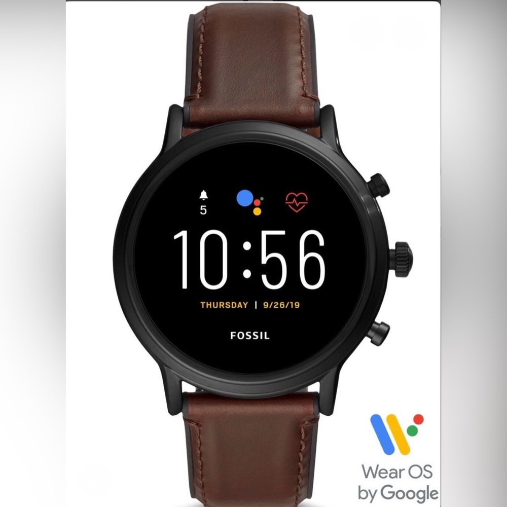 Fossil Smartwatch Gen 5 Carlyle 45mm - Brown Strap